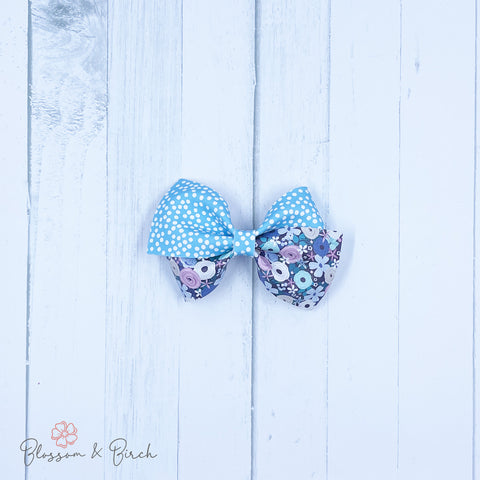 Frosty Floral Abby Bow