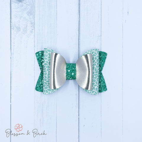 Green Splash Olivia Bow