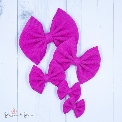 Highlighter Bow - Fuchsia