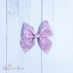 Marbled Pink Amelia Bow