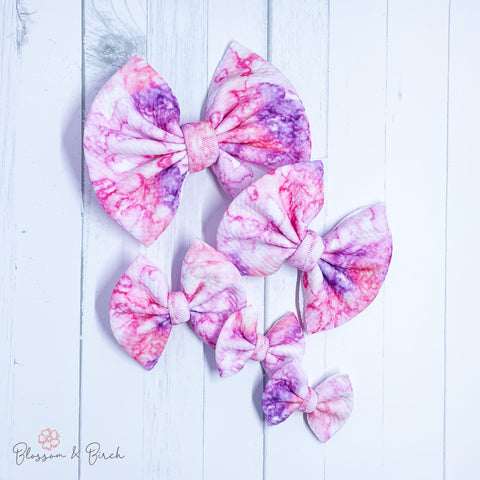 Marbled Pink Bow