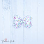 Pastel Blooms Scalloped Phoebe Bow