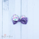 Pastel Checkered Abby Bow