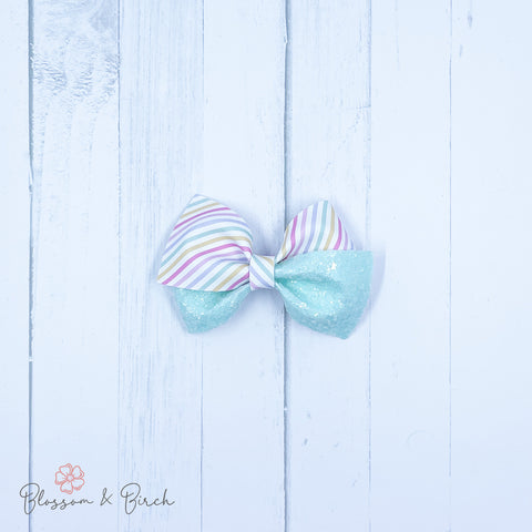 Pastel Stripes Abby Bow