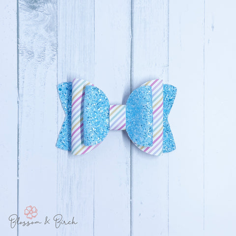 Pastel Stripes Olivia Bow