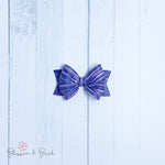 Purple Brushstrokes Blossom Bow