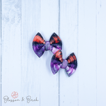 Tie Dye Stripes Bow