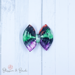 Tie Dye Stripes Bow